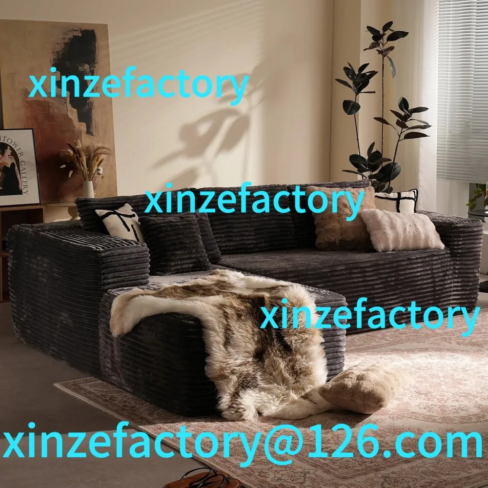 Customizable 106" Sectional Couch with Chaise Lounge Shaped Modular Modern ,Comfy Corduroy Fluffy Sofa with Deep Sea
Customizable 106" Sectional Couch with Chaise Lounge Shaped Modular Modern ,Comfy Corduroy Fluffy Sofa with Deep Sea