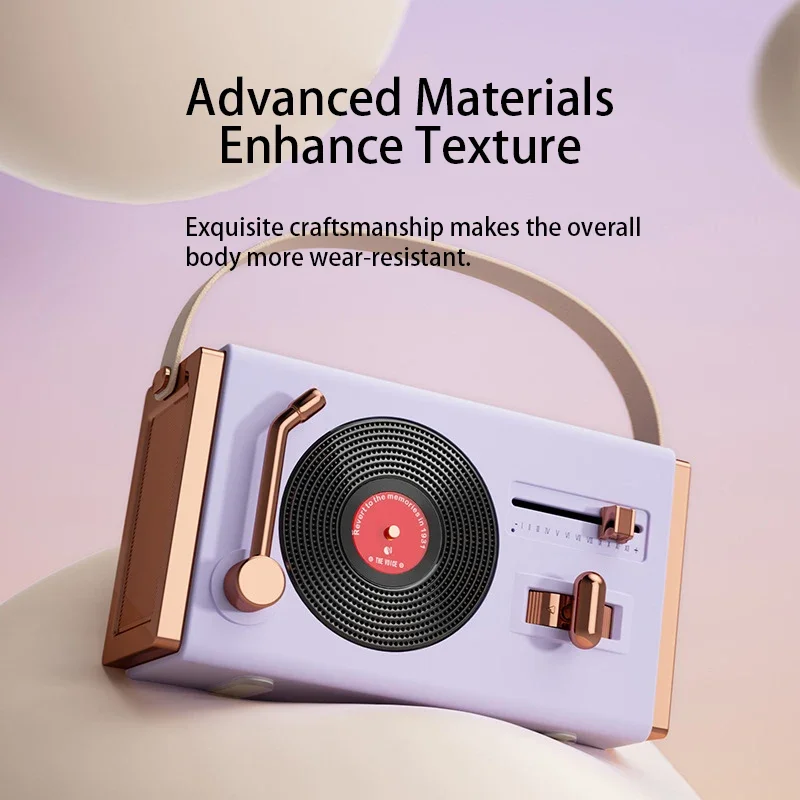 Classic Retro Bluetooth Speaker Portable Mini CD-Shaped Record Player HIFI Sound Stereo Subwoofer Design For Desktop Decorations
Classic Retro Bluetooth Speaker Portable Mini CD-Shaped Record Player HIFI Sound Stereo Subwoofer Design For Desktop Decorations