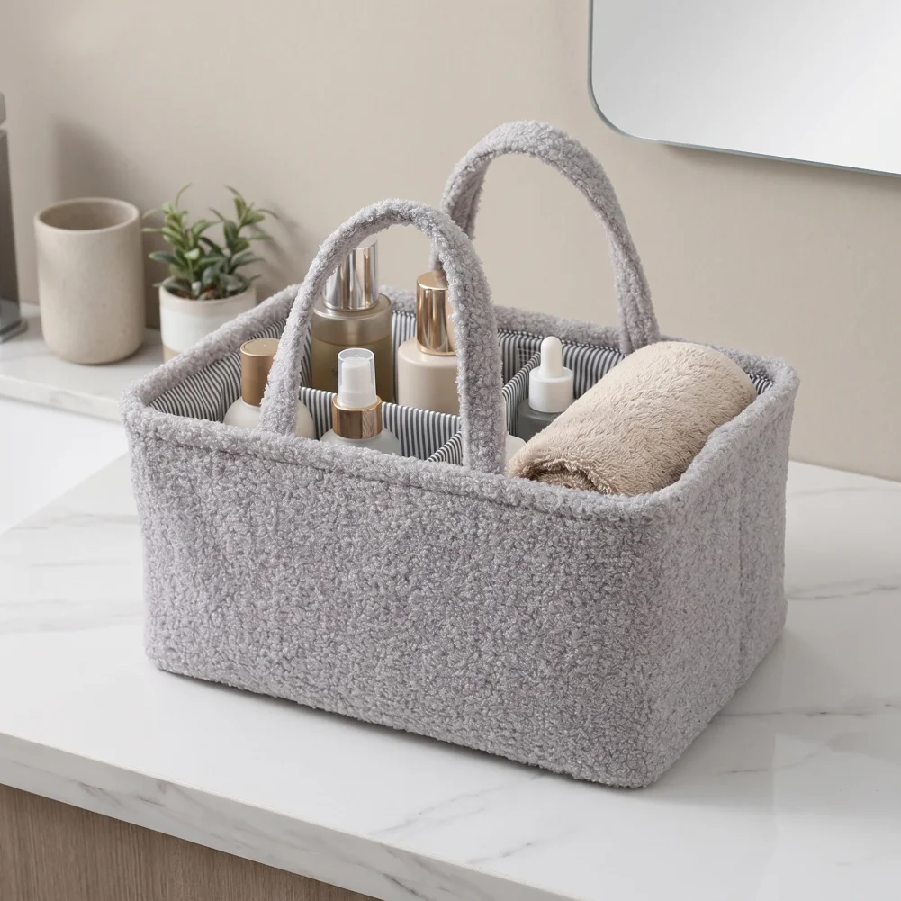 Diaper Organizer Basket Baby Diaper Caddy Organizer with Adjustable Divider Capacity Nursery Storage Basket for Baby Essentials
Diaper Organizer Basket Baby Diaper Caddy Organizer with Adjustable Divider Capacity Nursery Storage Basket for Baby Essentials