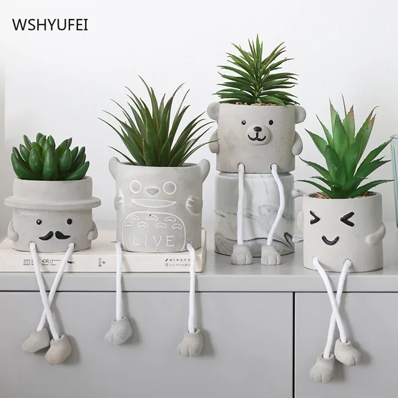 Nordic potted ornaments creative hanging feet doll succulents simulation cactus fake green plants ornaments indoor living room
Nordic potted ornaments creative hanging feet doll succulents simulation cactus fake green plants ornaments indoor living room