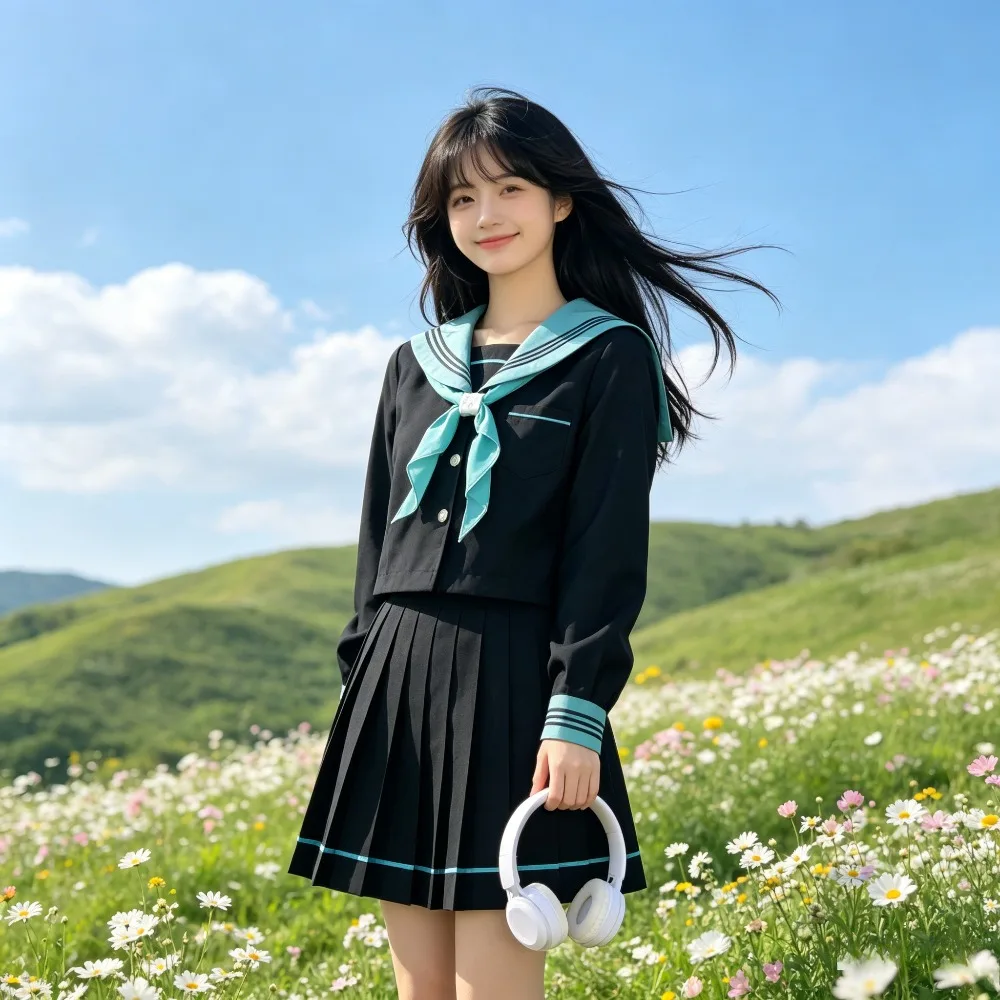 Sweet Style JK School Uniform, Bubble Sleeve Three-Line Sailor Suit, Japanese Slim Fit Mid Top JK Outfit for Campus Daily Wear
Sweet Style JK School Uniform, Bubble Sleeve Three-Line Sailor Suit, Japanese Slim Fit Mid Top JK Outfit for Campus Daily Wear