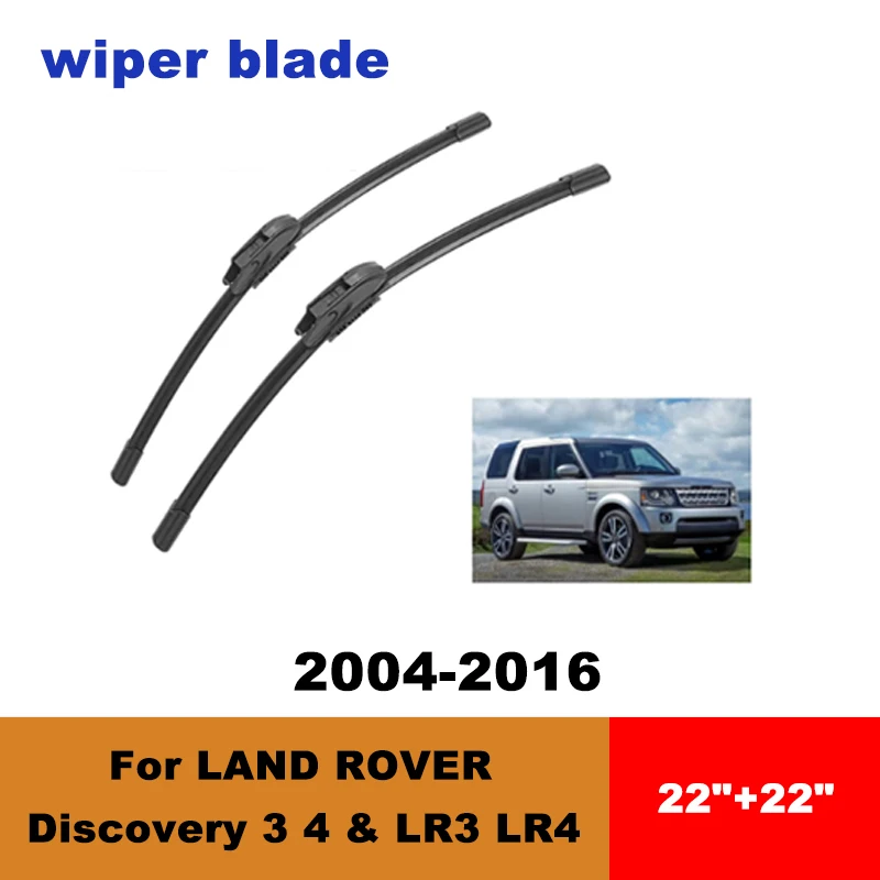 For LAND ROVER Discovery 3 4 & LR3 LR4 04-16 car front wiper blades silent wiper blades soft rubber windshield wipers accessory
For LAND ROVER Discovery 3 4 & LR3 LR4 04-16 car front wiper blades silent wiper blades soft rubber windshield wipers accessory