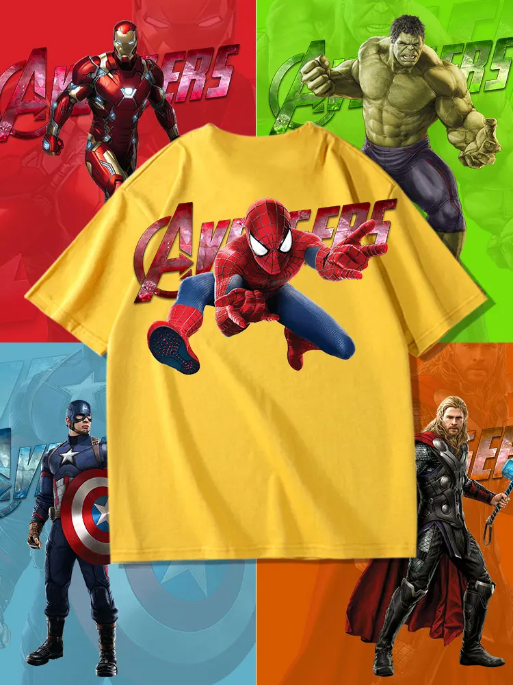 Летняя детская футболка из 100% хлопка с красивым принтом Marvel Spider-Man Y2K для отдыха на открытом воздухе и удобная одежда для родителей и детей
Летняя детская футболка из 100% хлопка с красивым принтом Marvel Spider-Man Y2K для отдыха на открытом воздухе и удобная одежда для родителей и детей