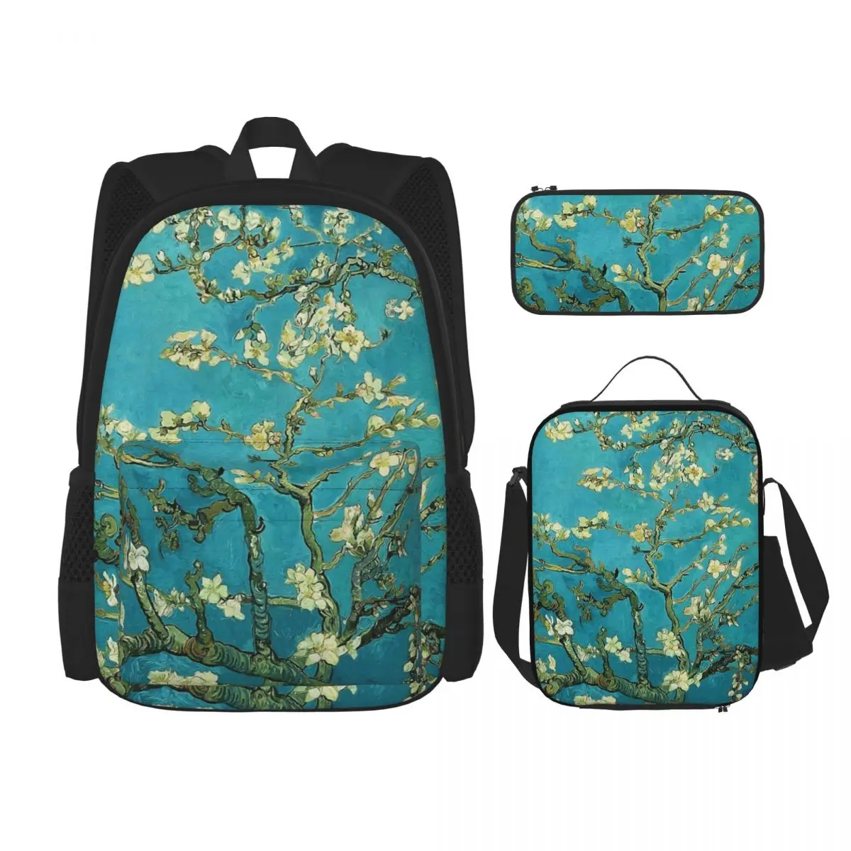 Vincent Van Gogh Blossoming Almond Tree Backpacks Boys Girls Bookbag School Bags Rucksack Lunch Bag Pen Bag Three-Piece Set
Vincent Van Gogh Blossoming Almond Tree Backpacks Boys Girls Bookbag School Bags Rucksack Lunch Bag Pen Bag Three-Piece Set