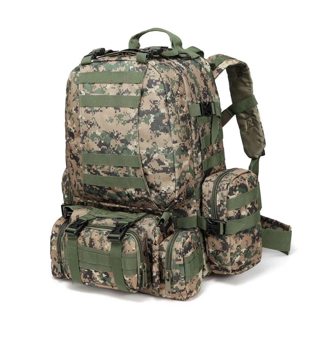 Multi functional tactical bag outdoor combination travel backpack military camouflage sports mountaineering bag 50 liters
Multi functional tactical bag outdoor combination travel backpack military camouflage sports mountaineering bag 50 liters