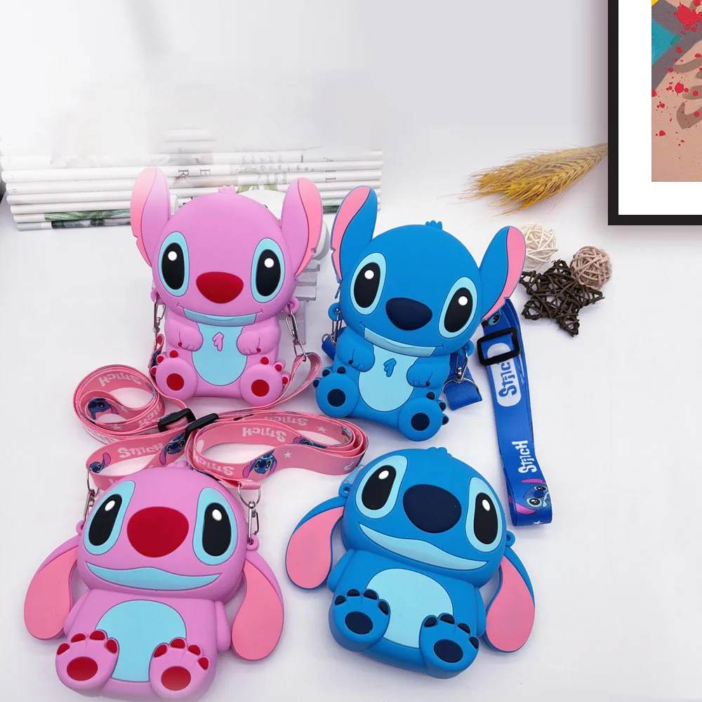Силиконовые сумки через плечо Disney Lilo Stitch, милый мультяшный стежок ангела, водонепроницаемый кошелек для монет, аниме, рюкзак для хранения мелочей, подарки 
Силиконовые сумки через плечо Disney Lilo Stitch, милый мультяшный стежок ангела, водонепроницаемый кошелек для монет, аниме, рюкзак для хранения мелочей, подарки