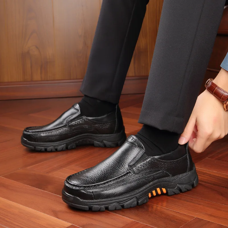 100% Genuine Leather Shoes Men Loafers Soft Cowhide Mens Casual Shoes Brand Male Footwear Black Brown Slip-on Thick Sole
100% Genuine Leather Shoes Men Loafers Soft Cowhide Mens Casual Shoes Brand Male Footwear Black Brown Slip-on Thick Sole