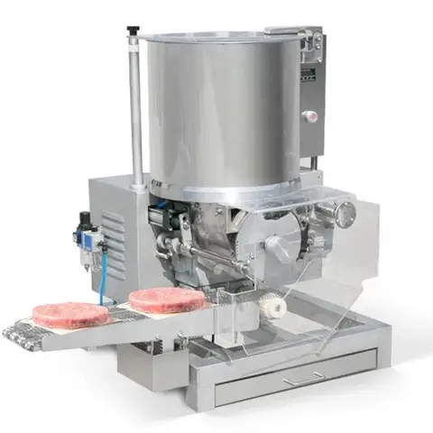 Automatic Burger Patty Making Machine Processing Line Easy Operation Small Meat Factories