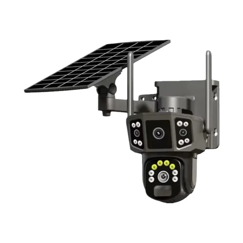 4K беспроводная Wi-Fi IP-камера с солнечной батареей, поворотная, с двумя объективами и двумя экранами, для видеонаблюдения и безопасности, с поддержкой 4G SIM-карты
4K беспроводная Wi-Fi IP-камера с солнечной батареей, поворотная, с двумя объективами и двумя экранами, для видеонаблюдения и безопасности, с поддержкой 4G SIM-карты