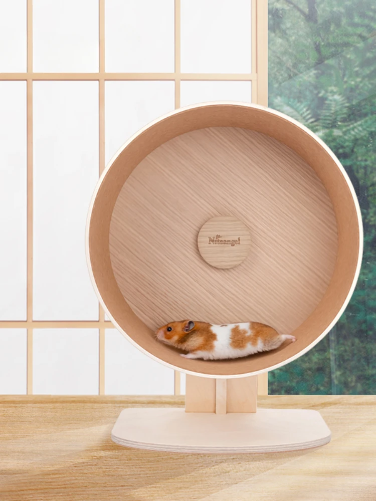 Wooden Running Hamster Djungarian Hamster Ultra-Quiet Wooden Running Wheel Oversized Cork Mat Running Wheel
Wooden Running Hamster Djungarian Hamster Ultra-Quiet Wooden Running Wheel Oversized Cork Mat Running Wheel