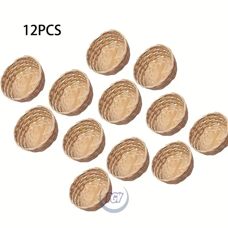 12 шт., круглые корзины для хранения из натурального бамбука, домашний органайзер ручной работы, декоративные корзины для кухни/обеденного стола, декор полки
12 шт., круглые корзины для хранения из натурального бамбука, домашний органайзер ручной работы, декоративные корзины для кухни/обеденного стола, декор полки