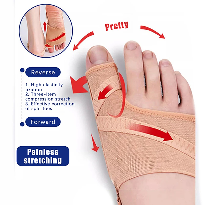 1pair Big Toe Separator Bunion Corrector Hallux Valgus Correction Device Bone Thumb Orthopedic Forefoot Pad Foot Straightener
1pair Big Toe Separator Bunion Corrector Hallux Valgus Correction Device Bone Thumb Orthopedic Forefoot Pad Foot Straightener