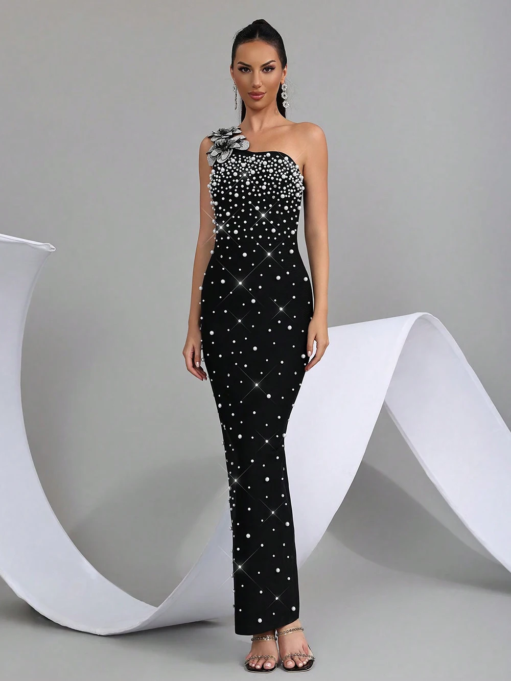 Modphy 2026, новое сексуальное длинное облегающее бандажное платье на одно плечо с жемчугом и бисером, женское элегантное вечернее клубное нарядное платье
Modphy 2026, новое сексуальное длинное облегающее бандажное платье на одно плечо с жемчугом и бисером, женское элегантное вечернее клубное нарядное платье