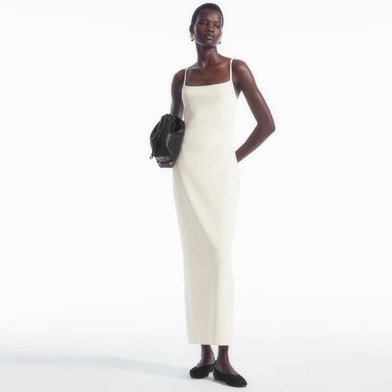 Pre-Sale909New2025Solid Color Square Collar Spaghetti Straps Knitted Long Dress Slimming Tight Figure Flattering
Pre-Sale909New2025Solid Color Square Collar Spaghetti Straps Knitted Long Dress Slimming Tight Figure Flattering