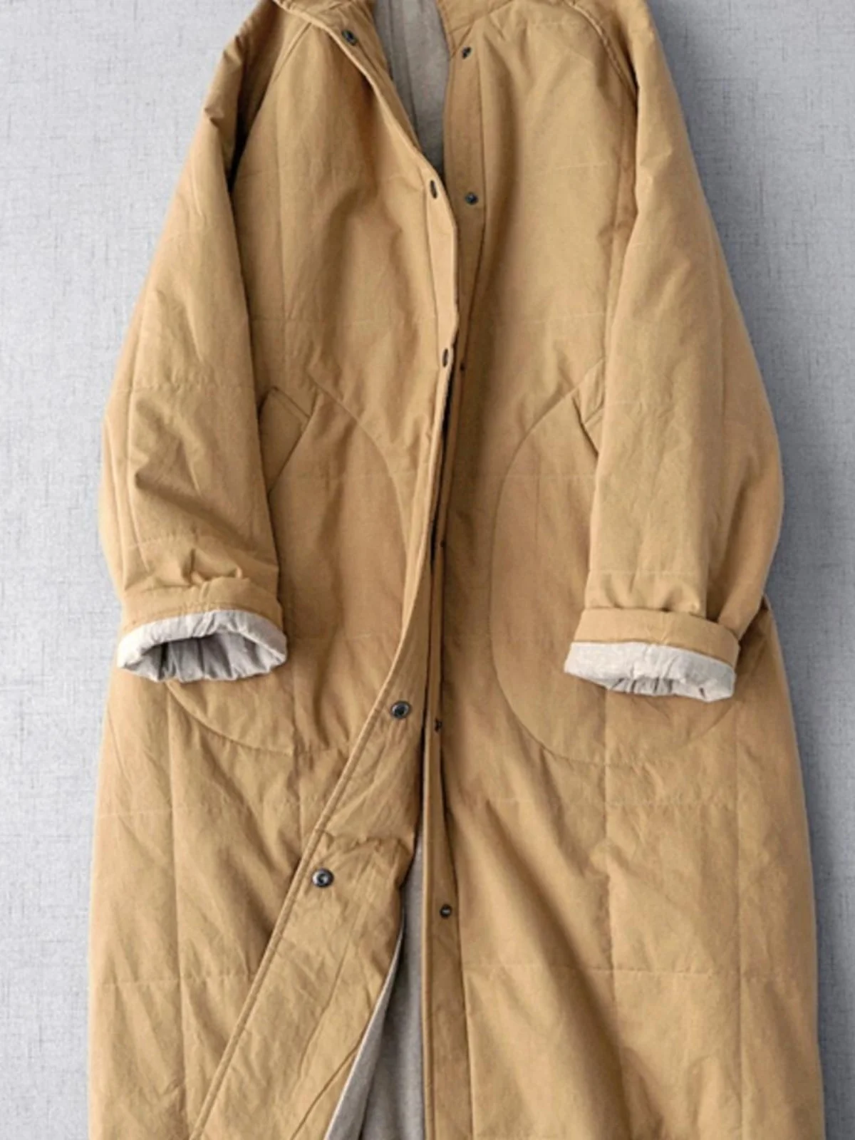 Women's Long Outerwear Jacket Cotton Vest Spring Autumn Fashionable Versatile Button up Sleeve Long Commute Stylish
Women's Long Outerwear Jacket Cotton Vest Spring Autumn Fashionable Versatile Button up Sleeve Long Commute Stylish