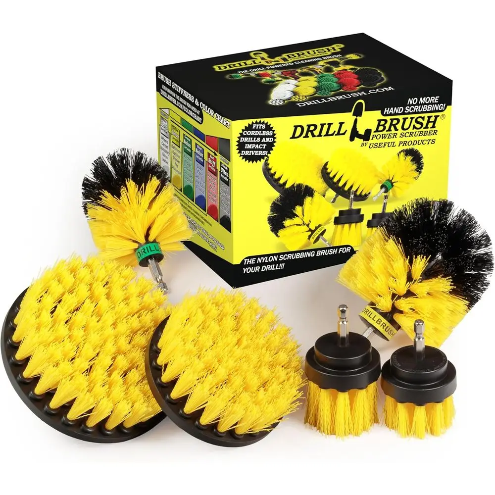 Powerful Drill Brush Set for Deep Cleaning: Shower, Tiles, Grout, Bath, Sink & More
Powerful Drill Brush Set for Deep Cleaning: Shower, Tiles, Grout, Bath, Sink & More
