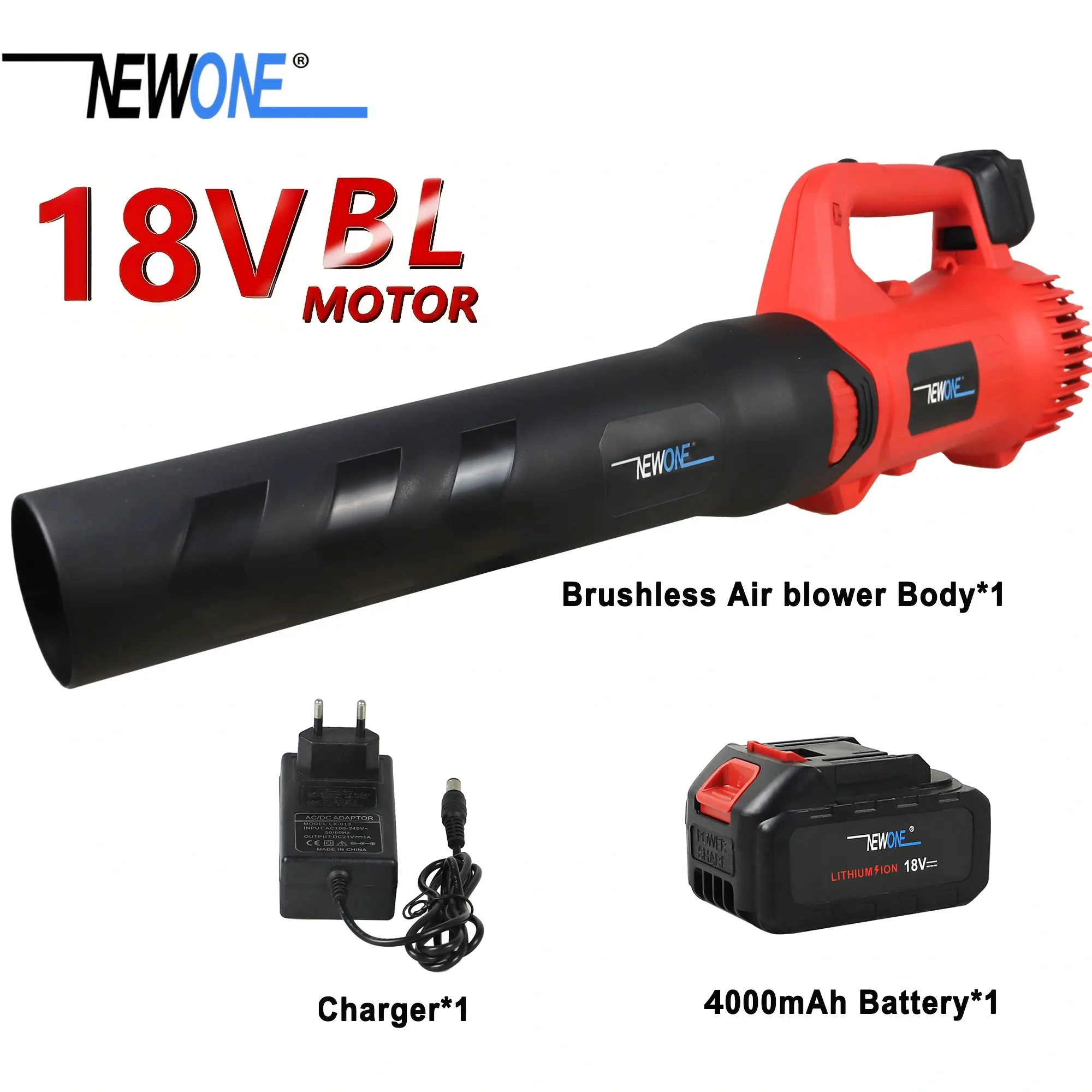 18V Electric Air Blower Brushless Cordless Adjustable Speed Control Handheld Household Leaf Dust Blower Portable Cleaning Tool
18V Electric Air Blower Brushless Cordless Adjustable Speed Control Handheld Household Leaf Dust Blower Portable Cleaning Tool