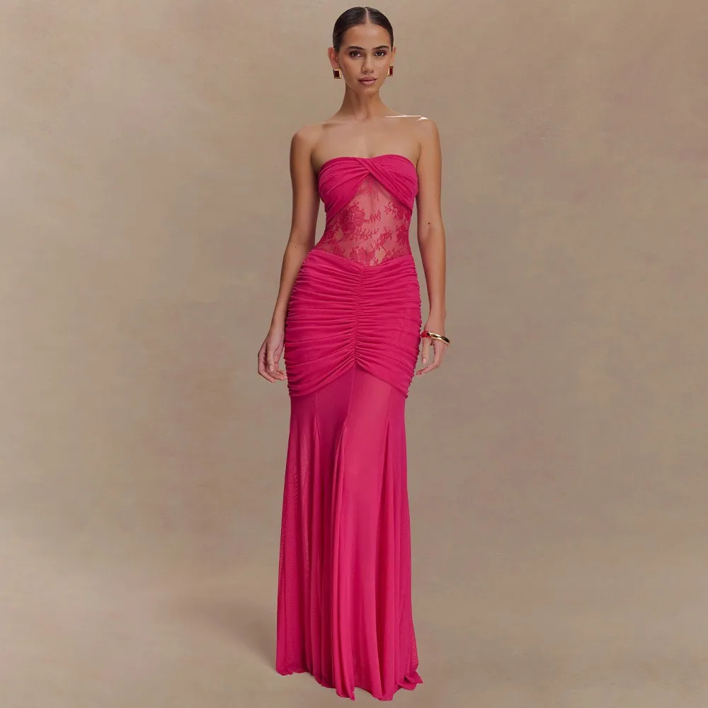 Elegant Party Dress Sleeveless Long Wedding Guest Dresses Off Shoulder Sheer Maxi Dress Ruched Waist Split Skirt Floor Length
Elegant Party Dress Sleeveless Long Wedding Guest Dresses Off Shoulder Sheer Maxi Dress Ruched Waist Split Skirt Floor Length
