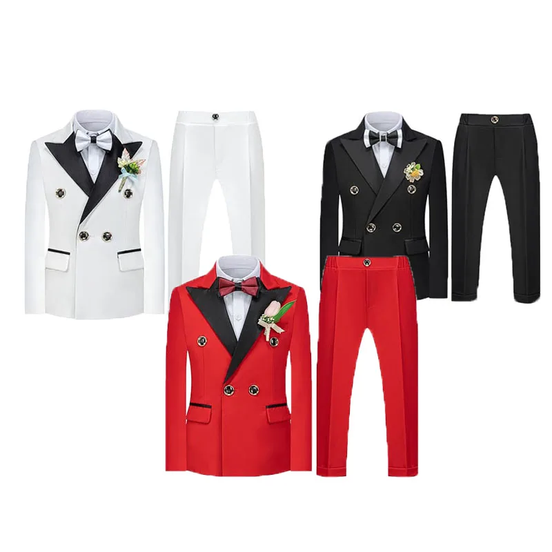 British Style Boys 3Pieces/Set Jacket Pants Bowtie Photograph Suit School Kids Birthday Dress Children Formal Wedding Custome
British Style Boys 3Pieces/Set Jacket Pants Bowtie Photograph Suit School Kids Birthday Dress Children Formal Wedding Custome
