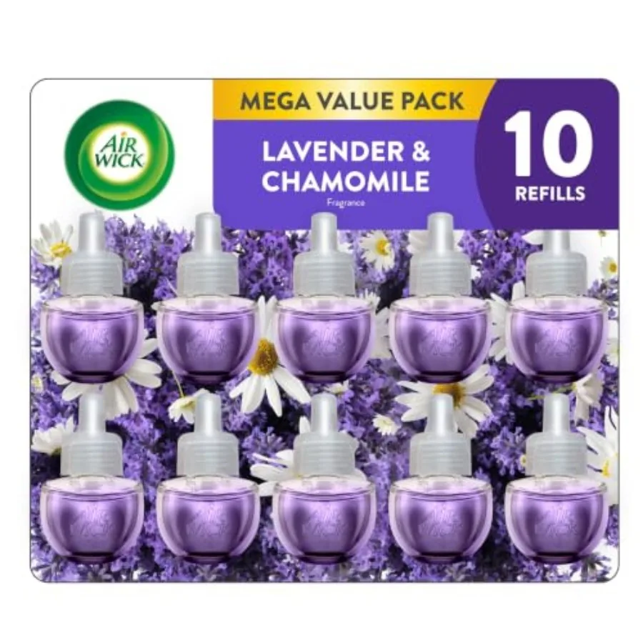 Air Wick Plug-In Scented Oil Refills, 0 Count, Lavender and Chamomile, Air Freshener, Essential Oils, Eco Friendly
Air Wick Plug-In Scented Oil Refills, 0 Count, Lavender and Chamomile, Air Freshener, Essential Oils, Eco Friendly
