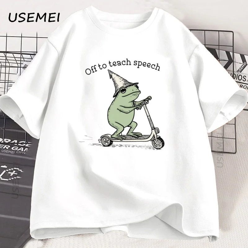 Funny Frog Speech Therapist T Shirt Men Women Casual Short-sleeve Cotton T-shirt Loose Harajuku Oversize Tee Fashion Streetwear
Funny Frog Speech Therapist T Shirt Men Women Casual Short-sleeve Cotton T-shirt Loose Harajuku Oversize Tee Fashion Streetwear