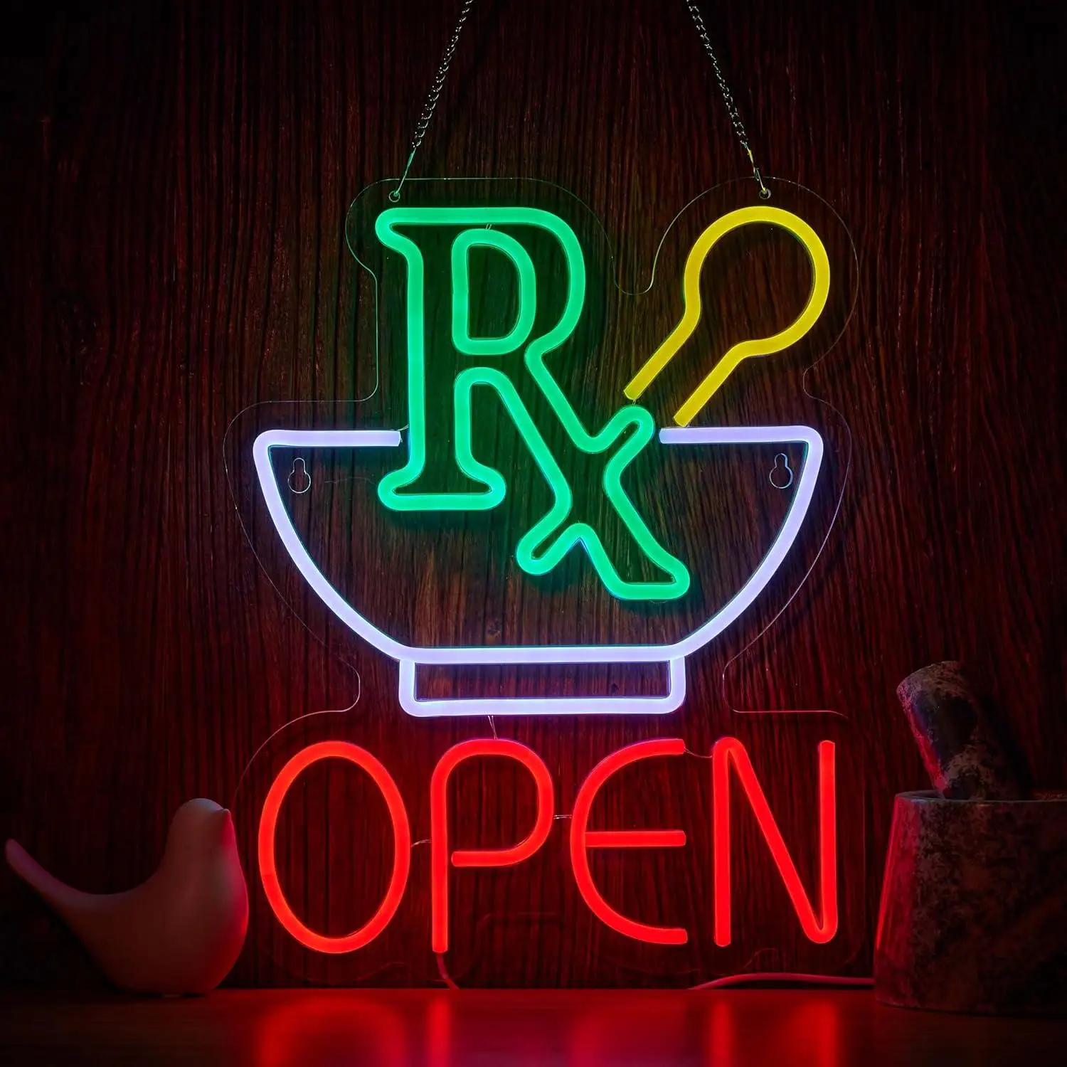 Pharmacy RX Open Neon Sign USB Powered LED Dimmable Neon Lights for Business Medicine Shop Hospital Wall Art Decoration
Pharmacy RX Open Neon Sign USB Powered LED Dimmable Neon Lights for Business Medicine Shop Hospital Wall Art Decoration