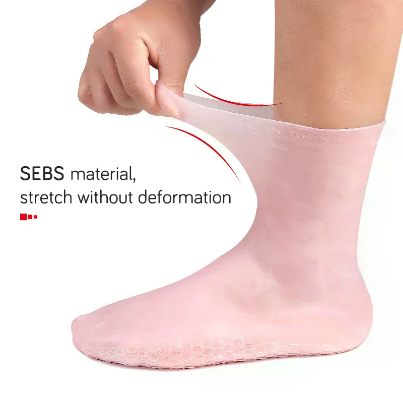 1 Pair Feet Care Socks Silicone Moisturizing Gel Heel Socks Home Use Cracked Foot Skin Care Spa Protectors
1 Pair Feet Care Socks Silicone Moisturizing Gel Heel Socks Home Use Cracked Foot Skin Care Spa Protectors
