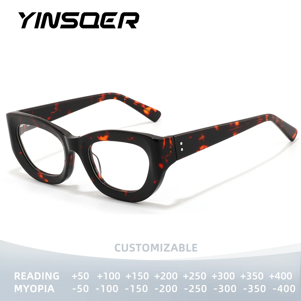 YINSQER ацетатные оправы, женские очки для чтения, очки для близорукости, антисиние настраиваемые очки для чтения по рецепту
YINSQER ацетатные оправы, женские очки для чтения, очки для близорукости, антисиние настраиваемые очки для чтения по рецепту