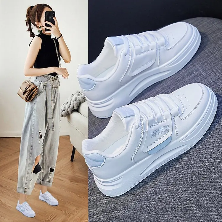 Spring New Style Women's Casual Sports Shoes Thick Bottom Breathable Mesh Lined Versatile Flat Laced Rubber Soled Sneakers
Spring New Style Women's Casual Sports Shoes Thick Bottom Breathable Mesh Lined Versatile Flat Laced Rubber Soled Sneakers