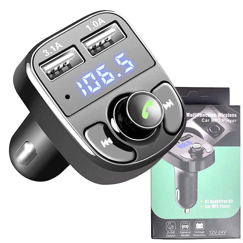 Car Bluetooth Receiver Charger Lossless Sound FM Transmitter TF Card Playback Handsfree Call Car MP3 Bluetooth Player for phone
Car Bluetooth Receiver Charger Lossless Sound FM Transmitter TF Card Playback Handsfree Call Car MP3 Bluetooth Player for phone