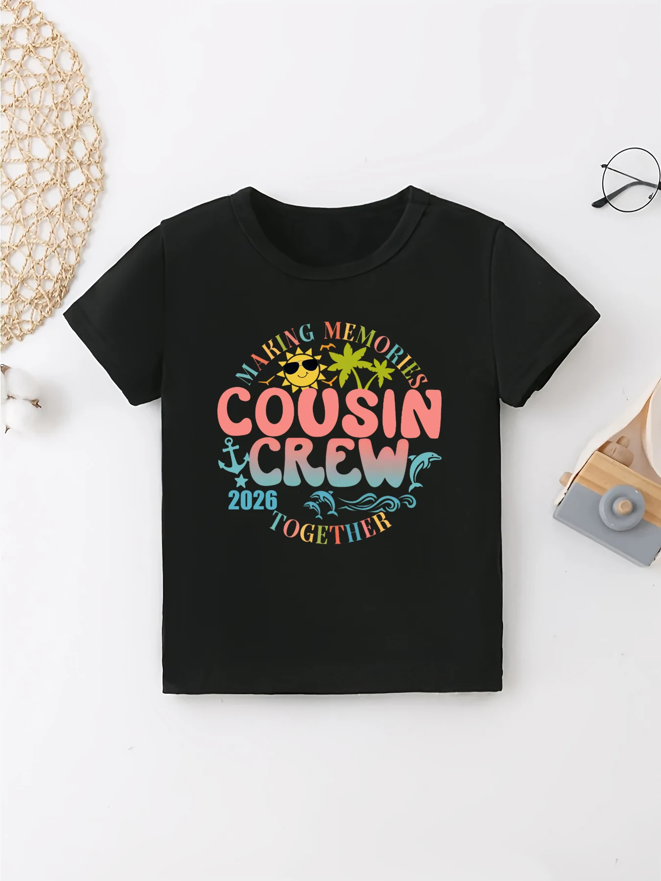 Cousin Crew Making Memories Together 2026 Letter Printed T Shirt Girls/Boys Holiday Travel T-Shirt Kawaii Kids Clothes
Cousin Crew Making Memories Together 2026 Letter Printed T Shirt Girls/Boys Holiday Travel T-Shirt Kawaii Kids Clothes