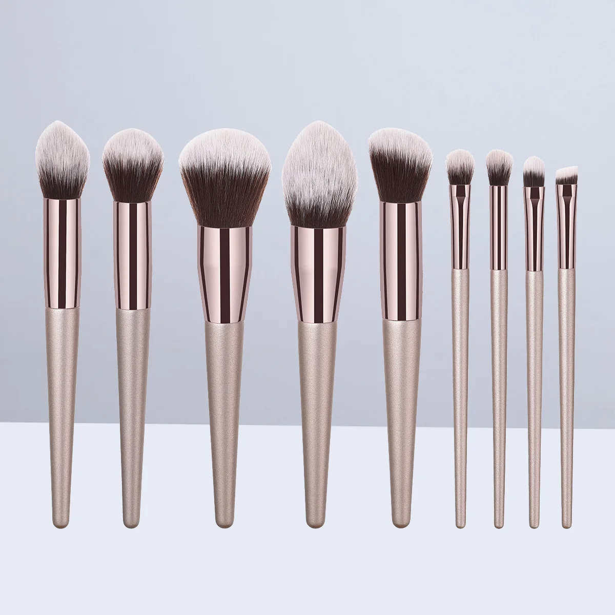 9pcs Premium Wooden Handle Nylon Bristles Makeup Brush Set For Women Powder Blush Kit Gift
9pcs Premium Wooden Handle Nylon Bristles Makeup Brush Set For Women Powder Blush Kit Gift
