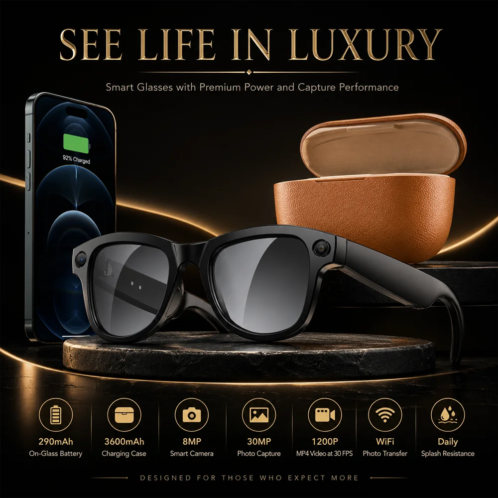 Bluetooth Call Voice Translation AI Image Capture Video Record Smart Sunglasses 2026 New AI Glasses With Camera For Men Women
Bluetooth Call Voice Translation AI Image Capture Video Record Smart Sunglasses 2026 New AI Glasses With Camera For Men Women