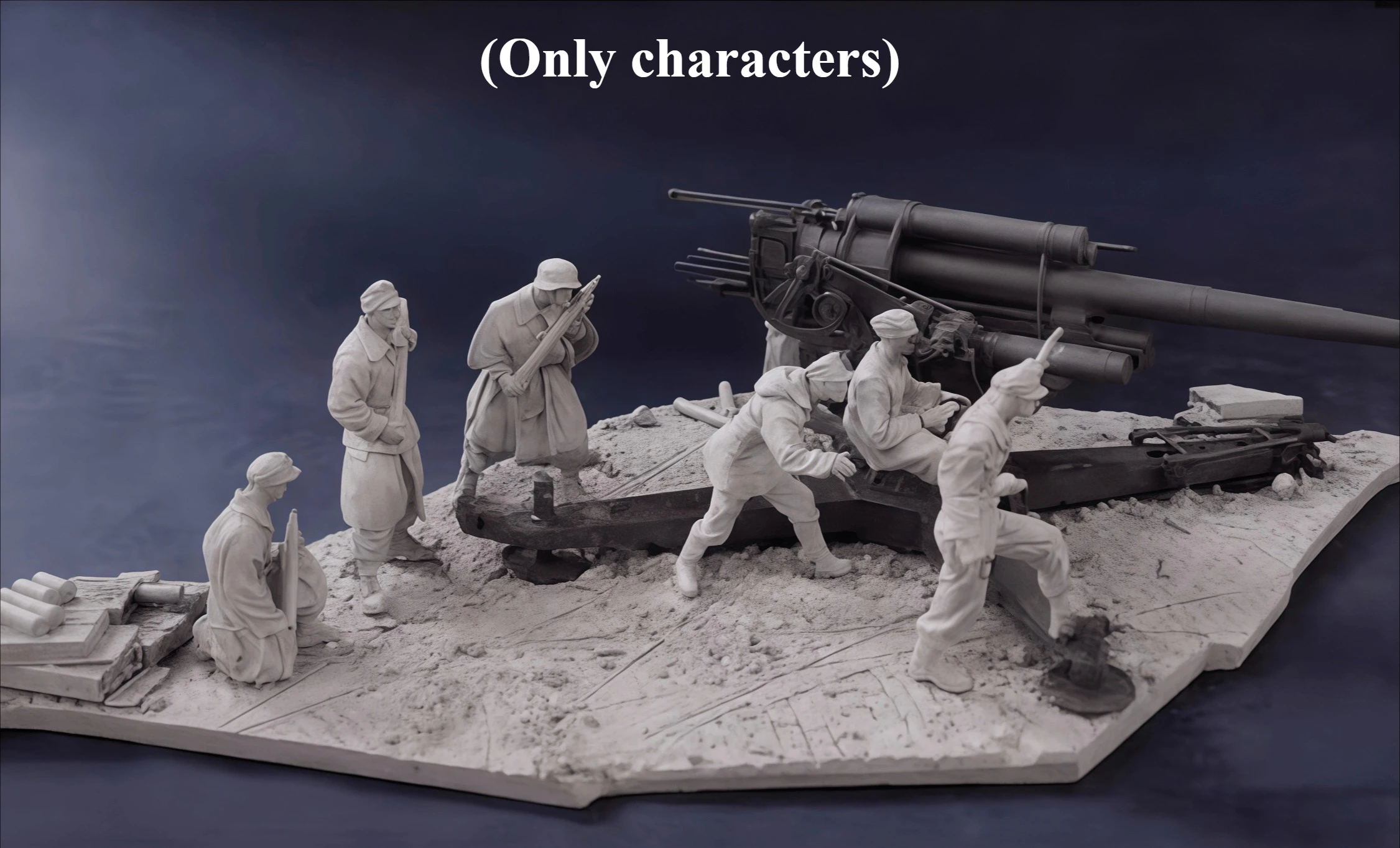 1/35 Resin Model Assembly Kit Gk, 7 Soldiers Loaded for Battlefield Combat, Unpainted Model (Only Characters)
1/35 Resin Model Assembly Kit Gk, 7 Soldiers Loaded for Battlefield Combat, Unpainted Model (Only Characters)