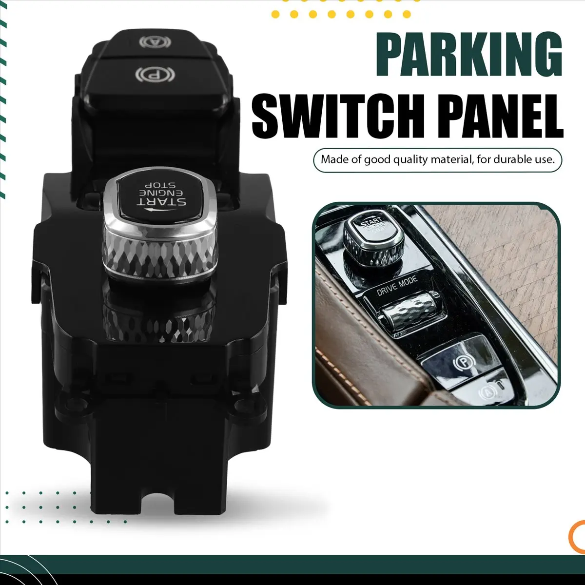 #76O Automotive Parts & Accessories,Driving Mode Select Parking Switch Panel Ignition Switch for Volvo (Black)
#76O Automotive Parts & Accessories,Driving Mode Select Parking Switch Panel Ignition Switch for Volvo (Black)