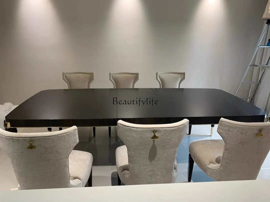 American country French modern light luxury dining table Nordic dining table dining chair combination
American country French modern light luxury dining table Nordic dining table dining chair combination