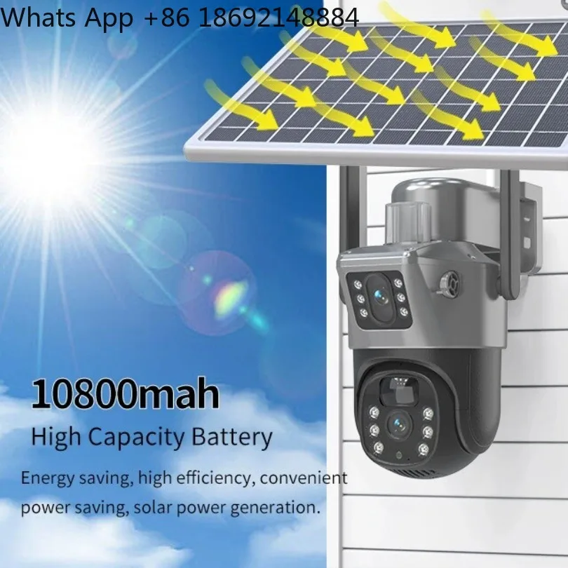 4G SIM Card WIFI Solar Camera Dual Lens PTZ Camera Outdoor Spot
4G SIM Card WIFI Solar Camera Dual Lens PTZ Camera Outdoor Spot