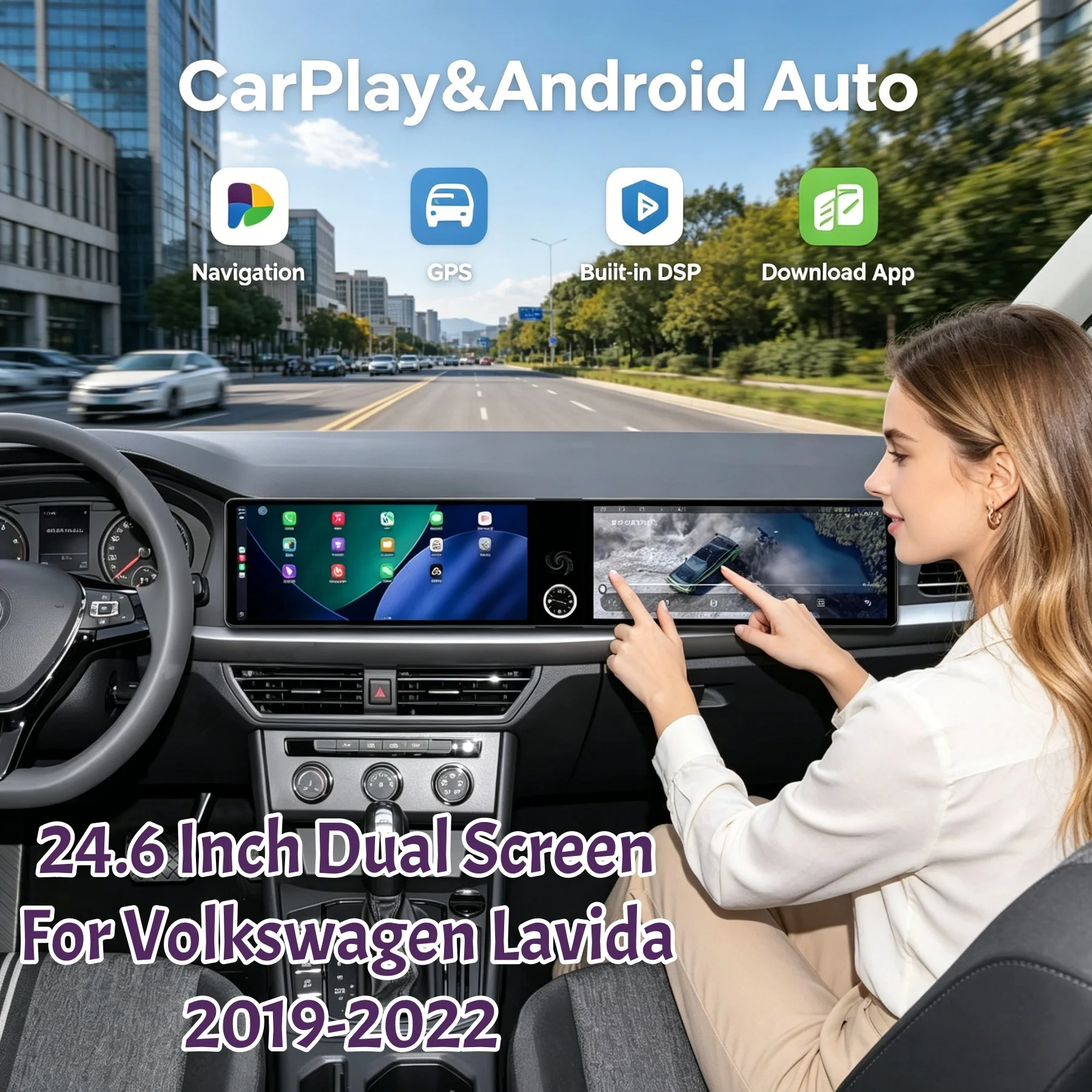 Dual 12.3 inch Android 13 Carplay For Volkswagen Lavida w204 2019-2022 Gps Navigation Car Radio HD Touch screen Stereo Auto Head
Dual 12.3 inch Android 13 Carplay For Volkswagen Lavida w204 2019-2022 Gps Navigation Car Radio HD Touch screen Stereo Auto Head