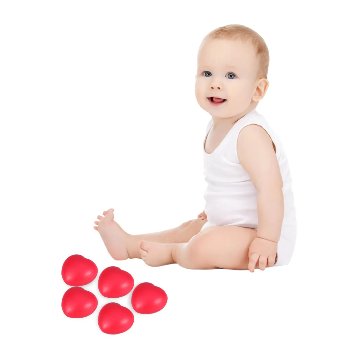 Набор из 6 антистресс-мячей в форме сердца из полиуретана для детей: развлечение, снятие стресса, развитие цветовосприятия и воображения
Набор из 6 антистресс-мячей в форме сердца из полиуретана для детей: развлечение, снятие стресса, развитие цветовосприятия и воображения