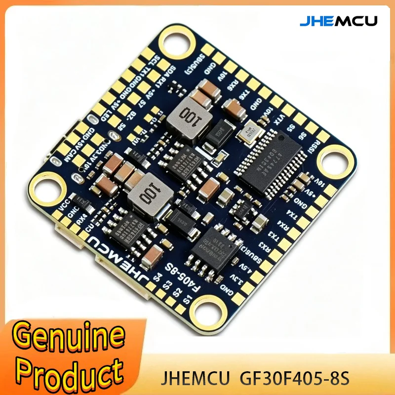 JHEMCU GF30F405 Stack With 90A/ 110A ESC 3-8S Compatible with GPS & Telemetry Modules for Advanced Drone Builds
JHEMCU GF30F405 Stack With 90A/ 110A ESC 3-8S Compatible with GPS & Telemetry Modules for Advanced Drone Builds