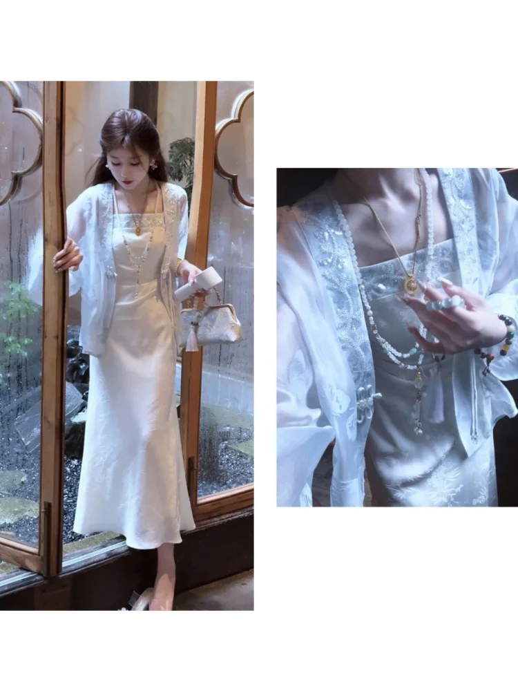 New Chinese Style Thousand Misses Set Women's Long Sleeve Sunscreen Cardigan Beautiful Summer Fashion Set Dressing Gown
New Chinese Style Thousand Misses Set Women's Long Sleeve Sunscreen Cardigan Beautiful Summer Fashion Set Dressing Gown