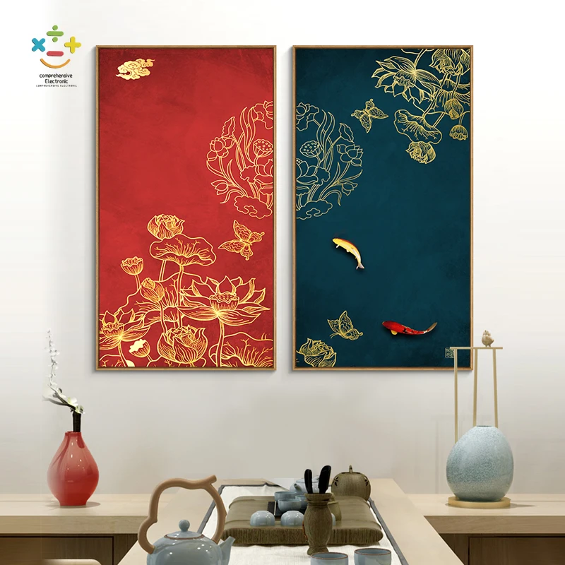 Chinese Style Entrance Painting New Chinese Style Red Festive Living Room Background Wall Mural Hallway Corridor
Chinese Style Entrance Painting New Chinese Style Red Festive Living Room Background Wall Mural Hallway Corridor