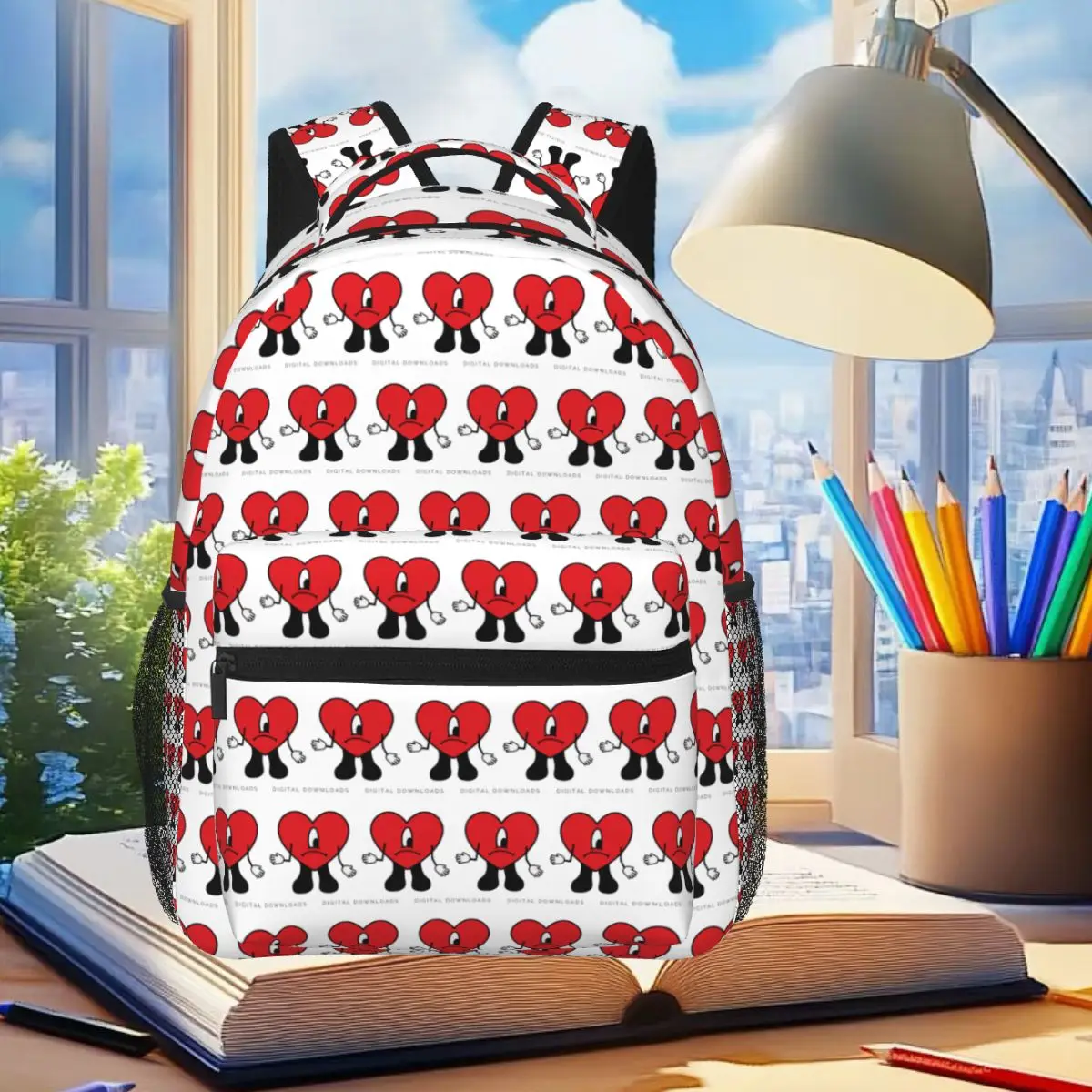 Bad Bunny Rapper Reggaeton Artist Backpack Student Boys Girls BookBag Children School Bag Laptop Shoulder Bags for Men Women
Bad Bunny Rapper Reggaeton Artist Backpack Student Boys Girls BookBag Children School Bag Laptop Shoulder Bags for Men Women