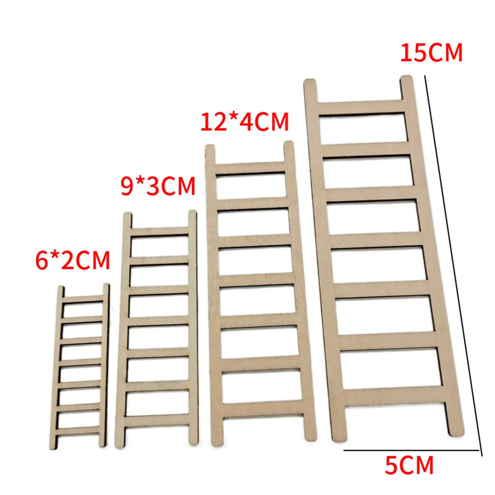 40Pcs Ladder Stairs DIY Ornament Model Fitting Staircase for Doll House Miniature Garden
40Pcs Ladder Stairs DIY Ornament Model Fitting Staircase for Doll House Miniature Garden