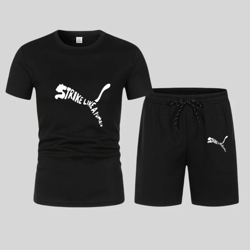 2026 Summer Men's Running Set Cheetah Printed Top Casual T-shirt+Shorts Two Piece Set Slow Running Breathable Quick Drying
2026 Summer Men's Running Set Cheetah Printed Top Casual T-shirt+Shorts Two Piece Set Slow Running Breathable Quick Drying
