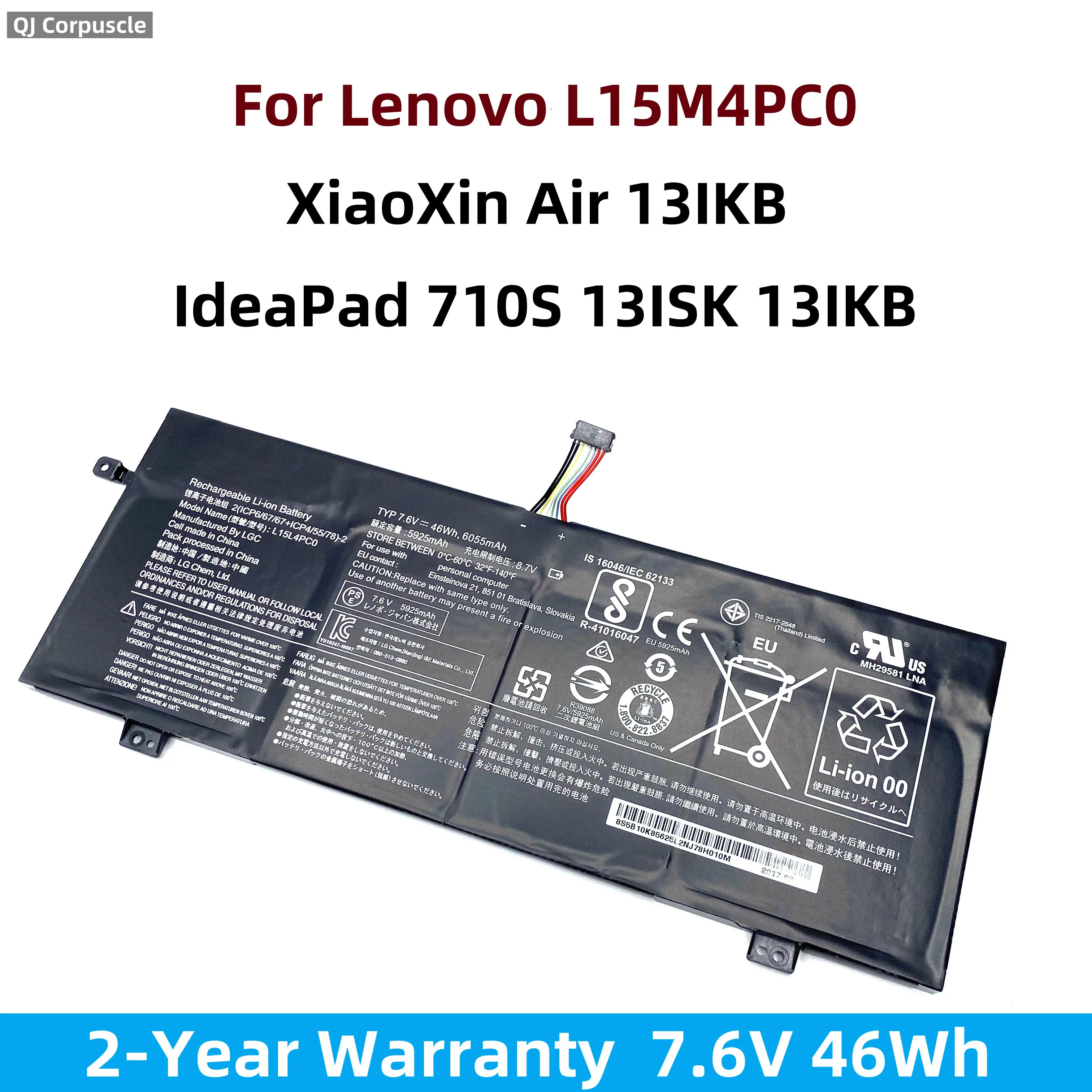 New Original L15L4PC0 L15S4PC0 Laptop Battery For Lenovo IdeaPad 710S 13ISK 13IKB XiaoXin Air 13IKB Pro V730-13 K22-80 L15M4PC0
New Original L15L4PC0 L15S4PC0 Laptop Battery For Lenovo IdeaPad 710S 13ISK 13IKB XiaoXin Air 13IKB Pro V730-13 K22-80 L15M4PC0