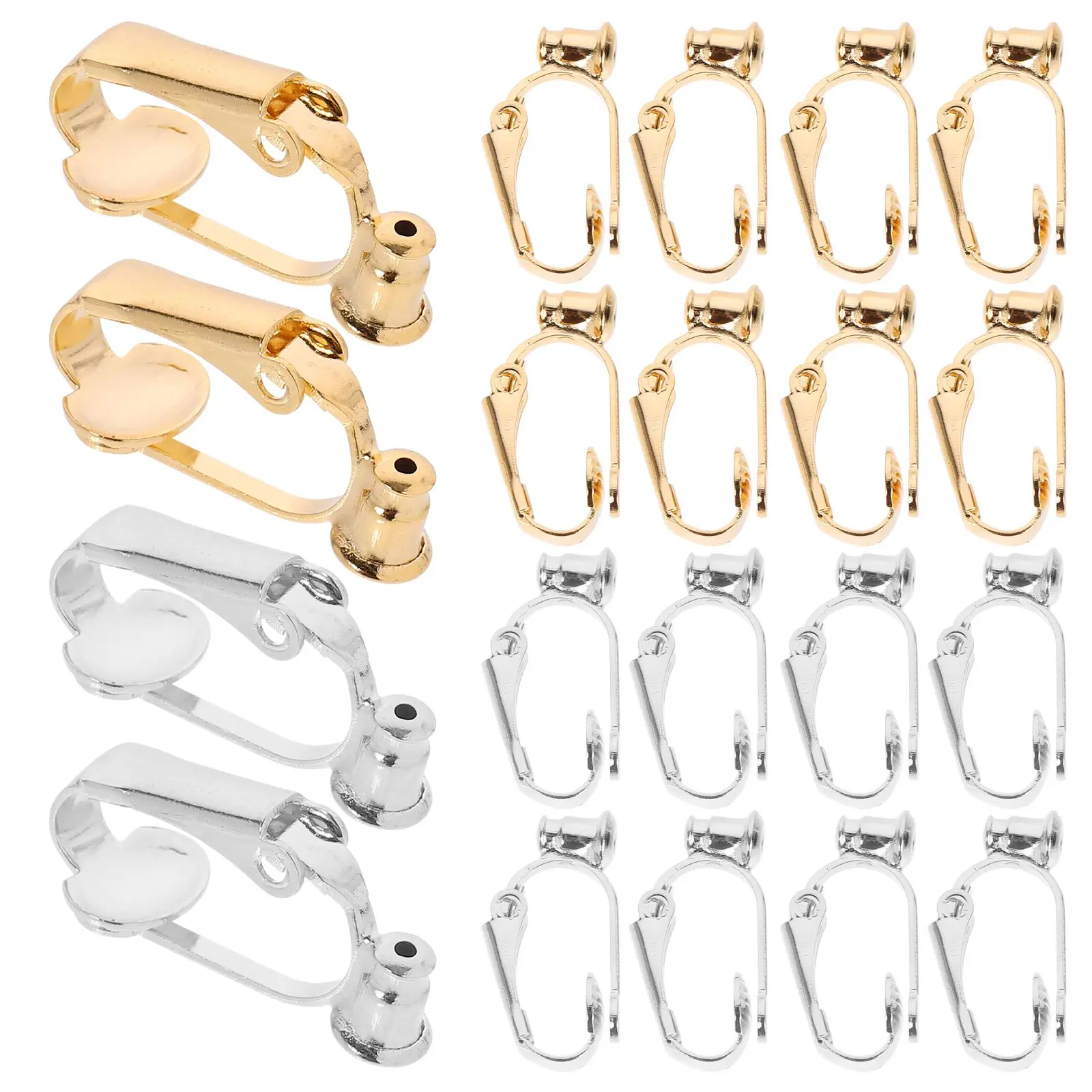 20pcs Ear Clip Converters Silver Gold Plated Brass DIY Earrings Accessories Jewelry Making Supplies Easy Wear Practical
20pcs Ear Clip Converters Silver Gold Plated Brass DIY Earrings Accessories Jewelry Making Supplies Easy Wear Practical