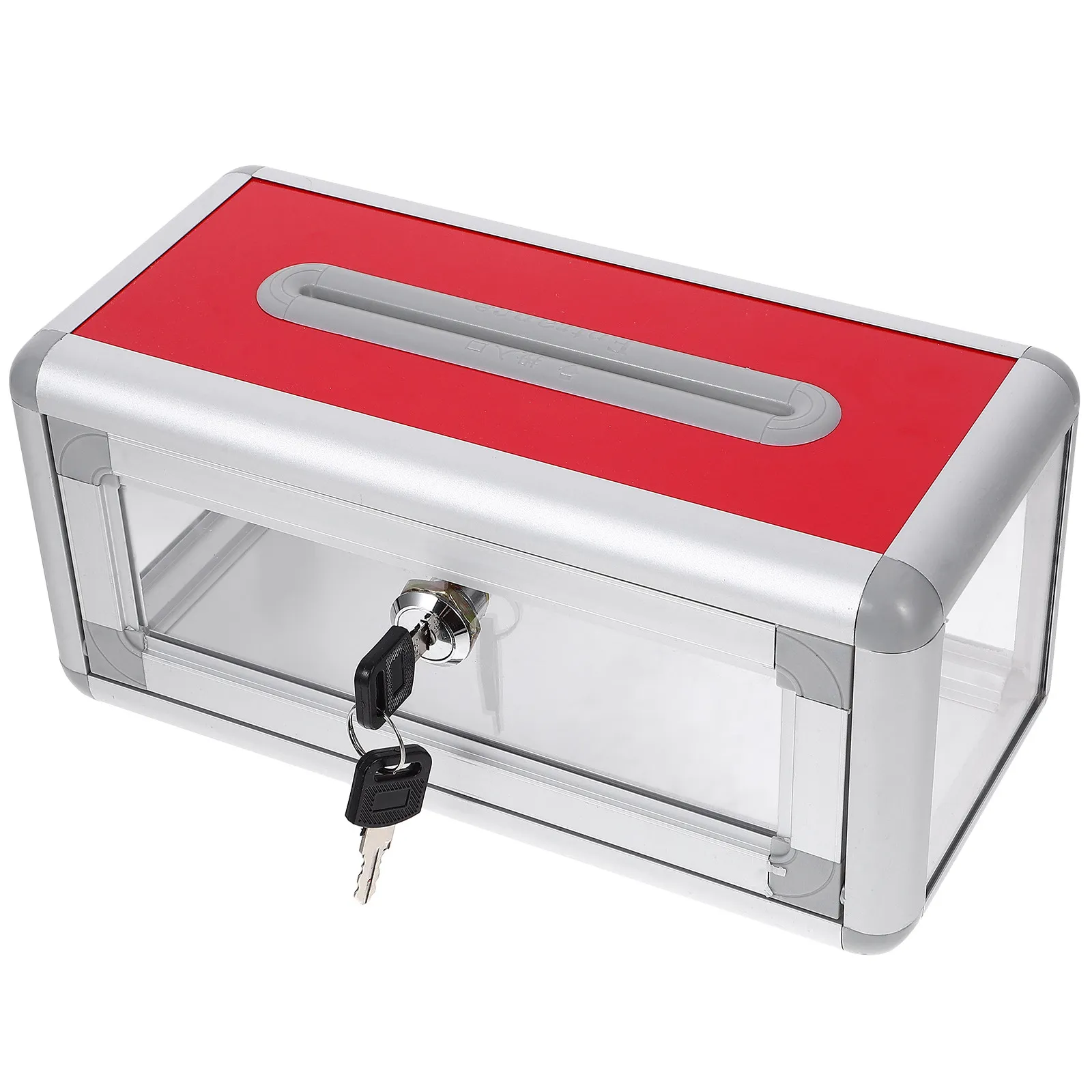 Clear Desktop Business Card Holder with Lock Lid Multi-Function Card Box for Office School Front Desk Coffee Shop Ballot Box Use
Clear Desktop Business Card Holder with Lock Lid Multi-Function Card Box for Office School Front Desk Coffee Shop Ballot Box Use