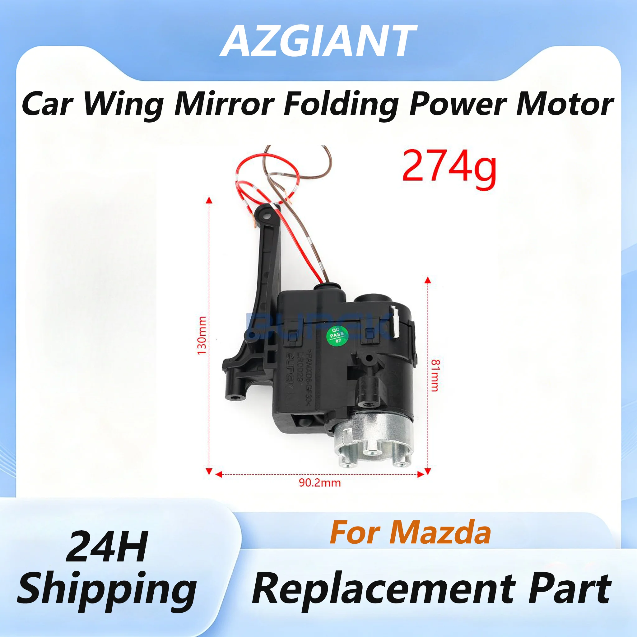 AZGIANT Car Left Right Side Mirror Folding Motor for 2006-2014 Mazda Miata MX-5 MK3 Fit Power Folding Mirror Repair
AZGIANT Car Left Right Side Mirror Folding Motor for 2006-2014 Mazda Miata MX-5 MK3 Fit Power Folding Mirror Repair