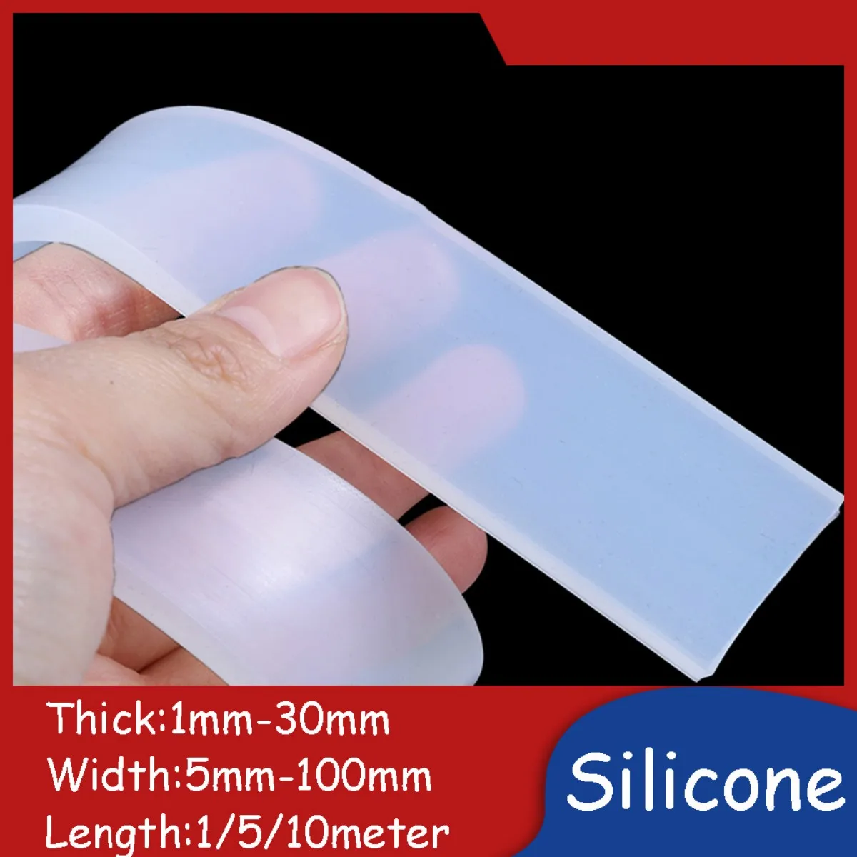 Silicone Sealing Tape Non-Self Adhesive High-Quality Waterproofing Heat-Resistant Seal Strip 10mm-100mm Width
Silicone Sealing Tape Non-Self Adhesive High-Quality Waterproofing Heat-Resistant Seal Strip 10mm-100mm Width